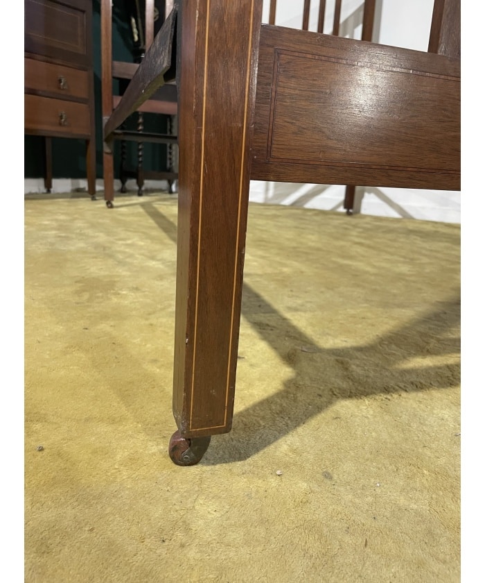 Edwardian Inlaid Bed Stead