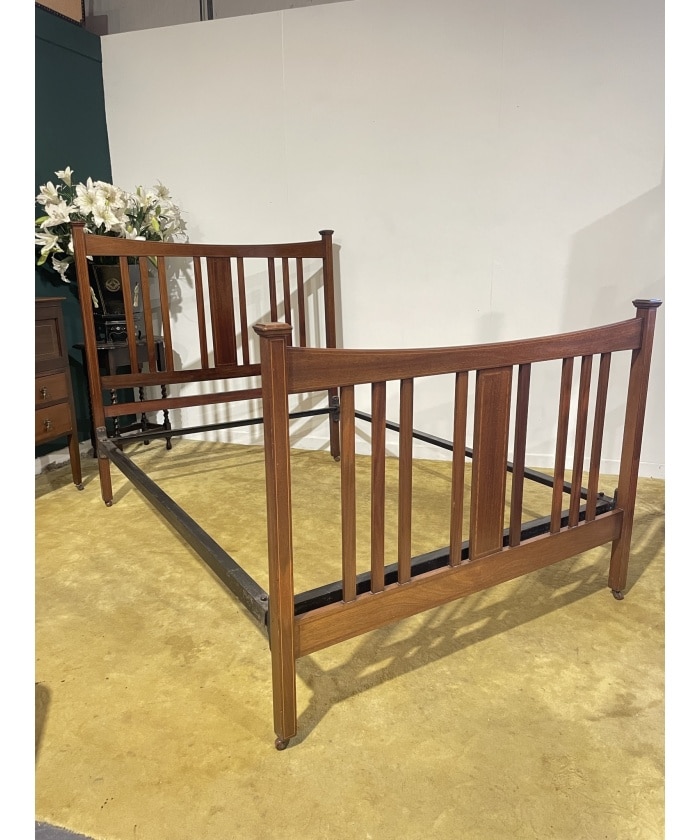 Edwardian Inlaid Bed Stead