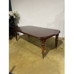 Victorian Mahogany Extending Dining Table With Three Extra Leaves