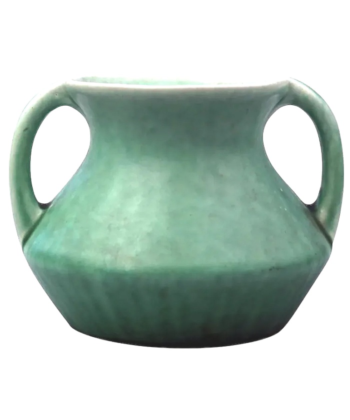 An Art Deco Devonmoor Art Studio Pottery mottled glaze Vase C.1920's-30's