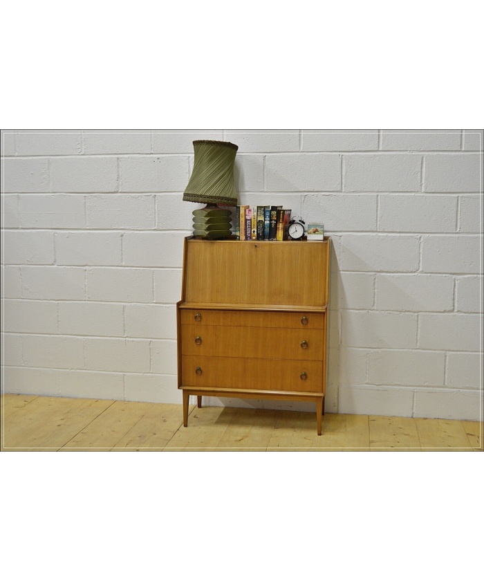 Vintage bureau writing desk mid century danish design - Hunt Vintage