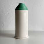 Ettore Sottsass "Scalino Gradino" Vase for Bitossi, 1958, Signed, 1980s prod.