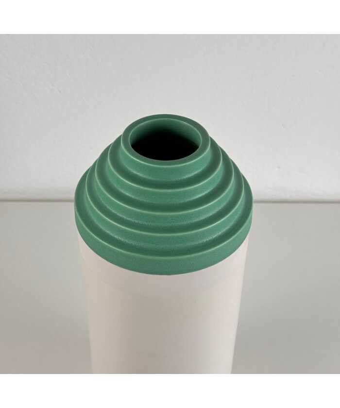 Ettore Sottsass "Scalino Gradino" Vase for Bitossi, 1958, Signed, 1980s prod.