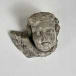 Exquisite Pair of Decorative Angel Head Busts, Mixed Media, 1930s