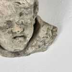 Exquisite Pair of Decorative Angel Head Busts, Mixed Media, 1930s