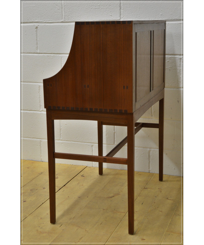 mid century bureau teak writing desk danish design vintage - Hunt Vintage