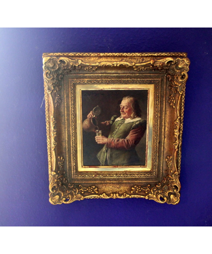 Painting by Fritz Wagner (Munich 1896-1939) - oil on wood - signed
