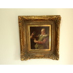 Painting by Fritz Wagner (Munich 1896-1939) - oil on wood - signed