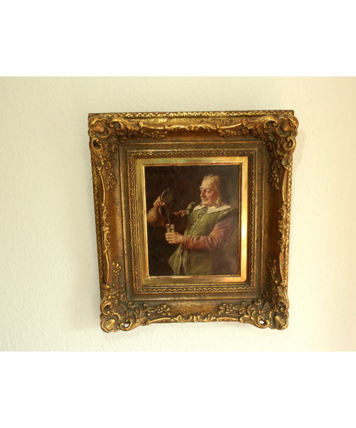 Painting by Fritz Wagner (Munich 1896-1939) - oil on wood - signed