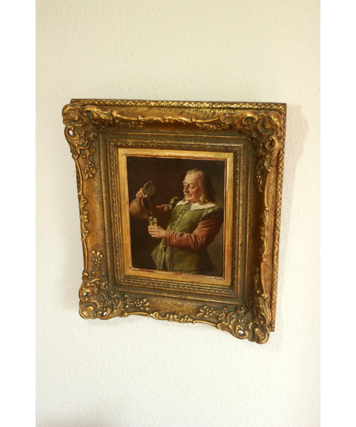 Painting by Fritz Wagner (Munich 1896-1939) - oil on wood - signed