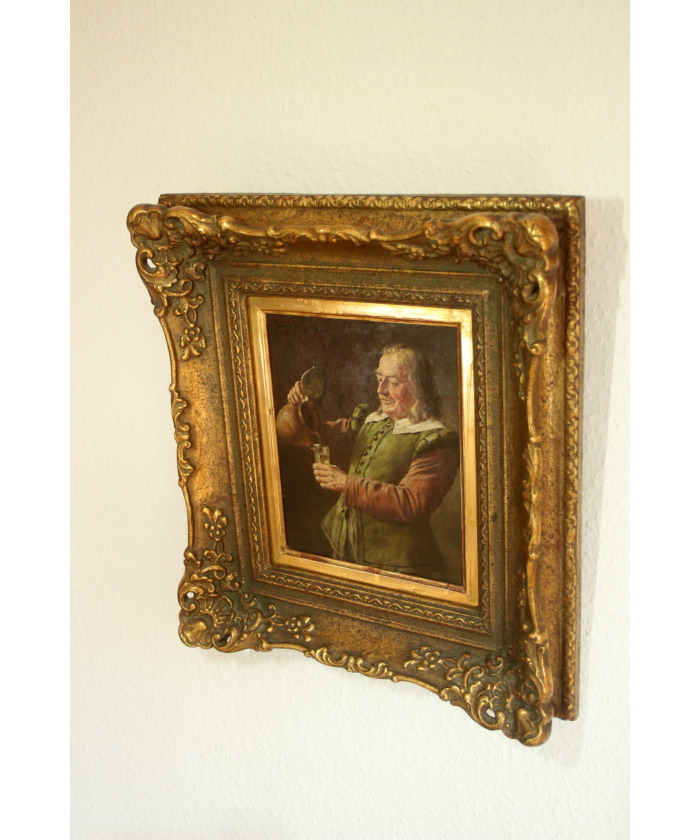 Painting by Fritz Wagner (Munich 1896-1939) - oil on wood - signed