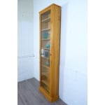 Tall Elm Mid-Century Glazed Display Bookcase