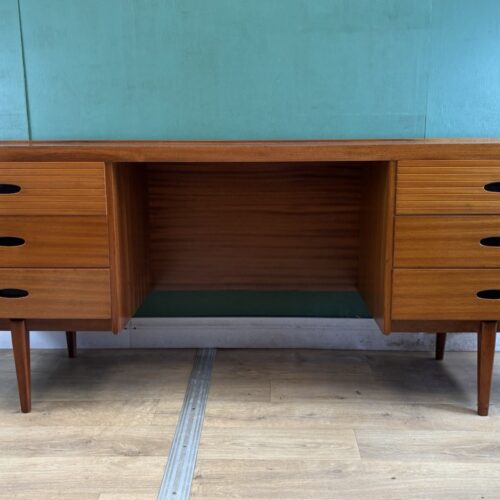 Retro Vintage Mid Century Teak Desk/Dressing Table By Austin Suite-Courier