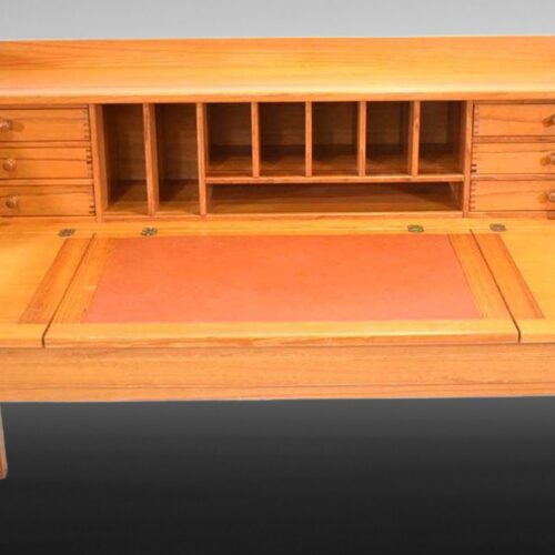 Mid-Century Danish Pine Desk by Andreas Hansen