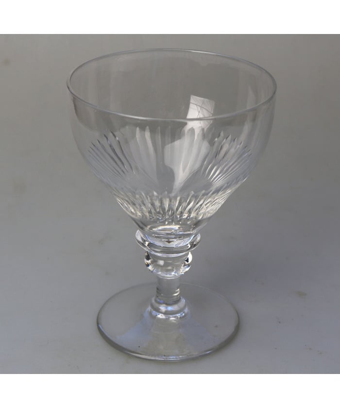 A large antique stemware glass Rummer Goblet / Wine Glass C.19thC