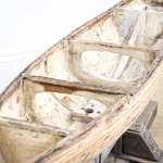 Decorative Wooden Pond Yacht Hull on Stand