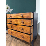 Edwardian Painted Five-Drawer Mahogany Chest of Drawers