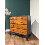 Edwardian Painted Five-Drawer Mahogany Chest of Drawers
