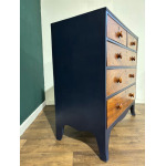 Edwardian Painted Five-Drawer Mahogany Chest of Drawers