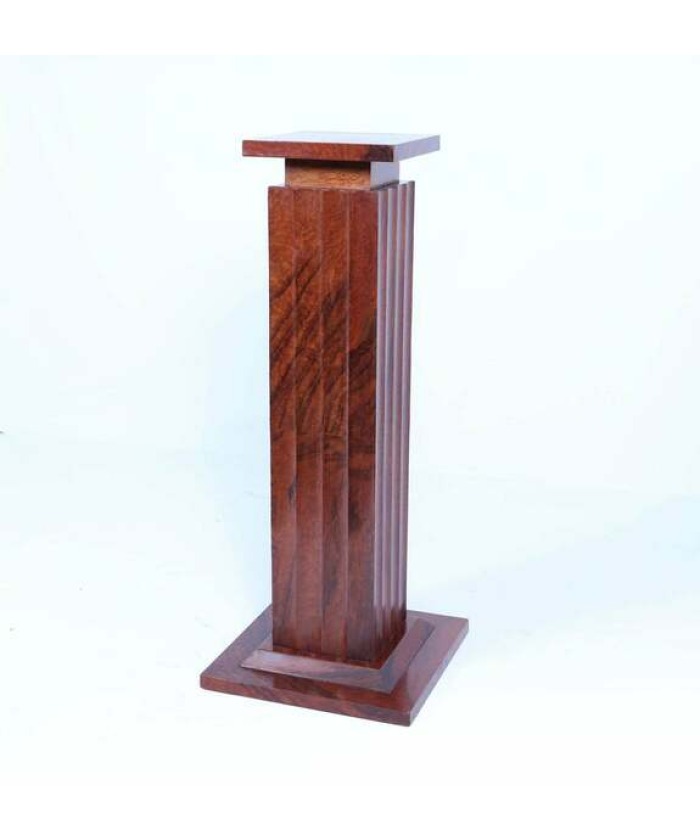 French Art Deco Fluted Thuya Column