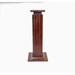 French Art Deco Fluted Thuya Column