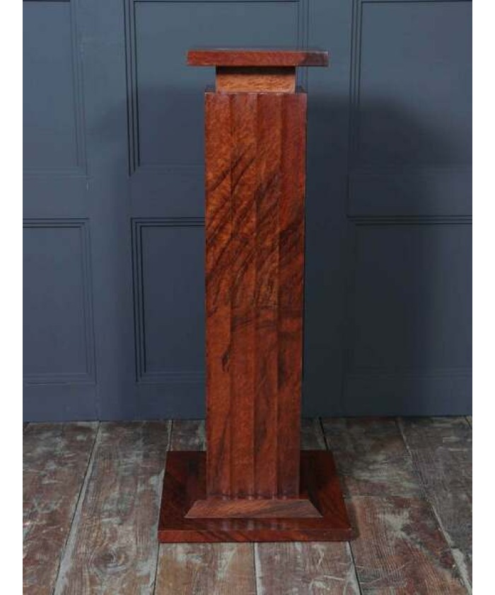 French Art Deco Fluted Thuya Column