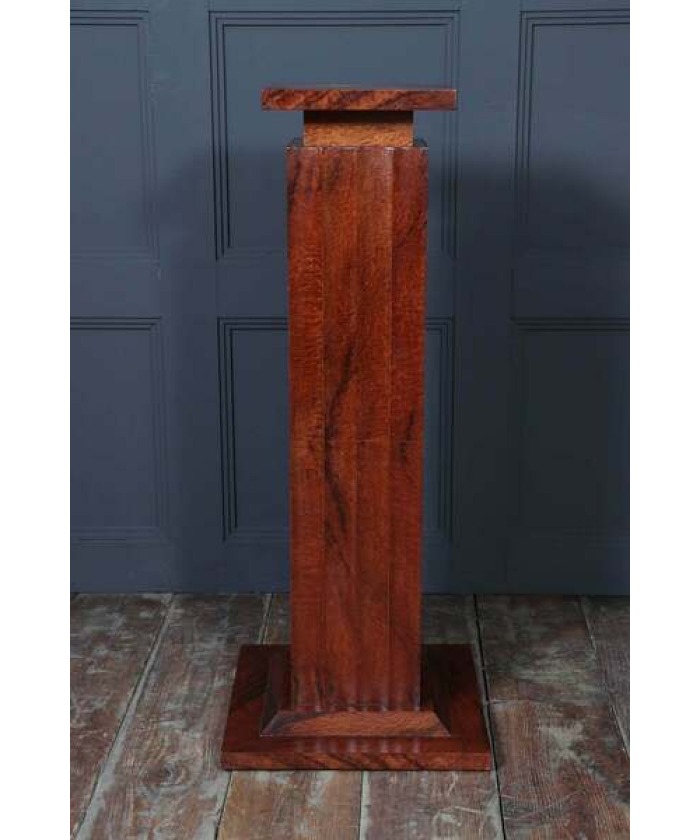 French Art Deco Fluted Thuya Column