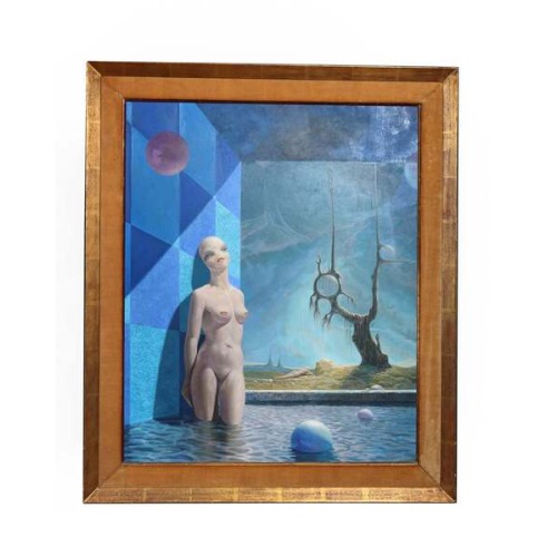 Mid Century Oil On Board By Arthur Maria Rener
